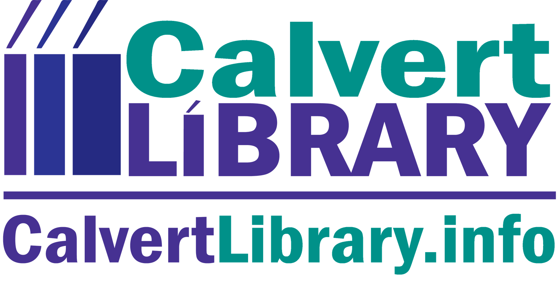Calvert Library logo. link to website