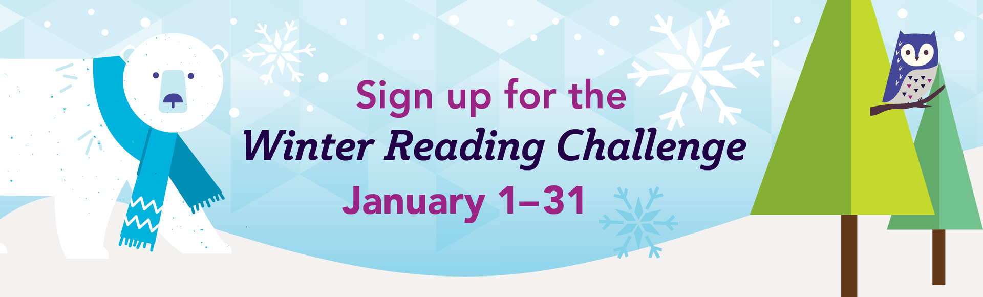 Sign up for the Winter Reading Challenge January 1-31